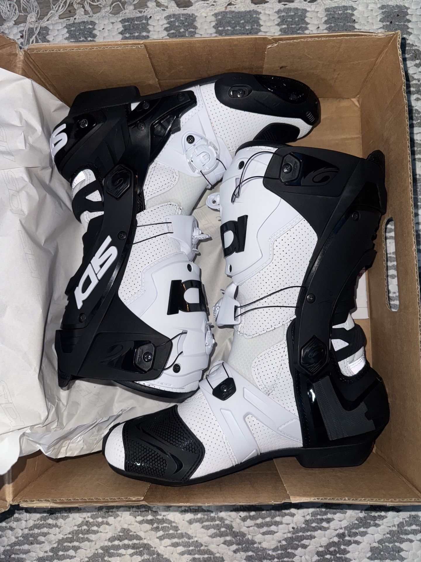 Sidi Rex Air Motorcycle Boots Sz 7