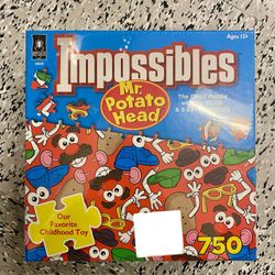 Mr. Potato Head: Impossibles 750 Piece No Edge Jigsaw Puzzle w/5 Extra Pieces!