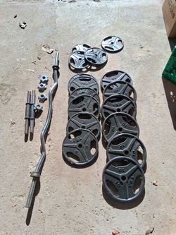 TSA Weights With Crul Bar Barbell