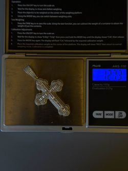 14k Gold Vermeil Moissanite Cross