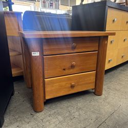 Wood Nightstand Side End Table