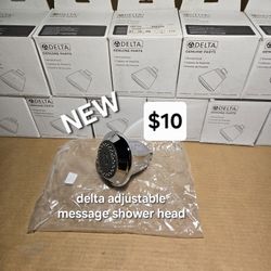 New Delta Adjustable Shower Heads Only $10 Each