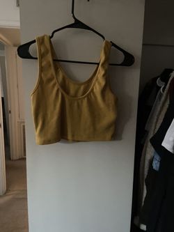 Yellow/Mustard Crop Top
