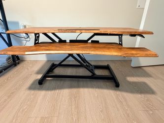 Move out sale - Standing Desk Converter with Wood Top