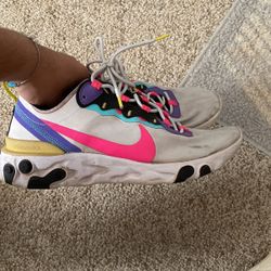 Nike React Element 55 ‘White & Pink Size 10.5
