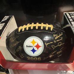 Pittsburgh Steelers 2006 Baden Football Black Replica Autos Collectors Series . NIB