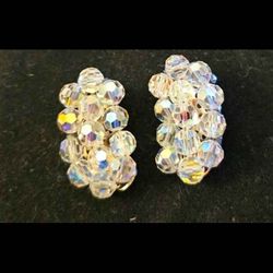 Vintage Aurora Borealis Earrings 