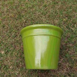 Heavy Green  Flower Pot (weighs 30-40lbs Empty )