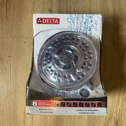 8-Spray Patterns 6 In Delta Shower Head, Never Used
