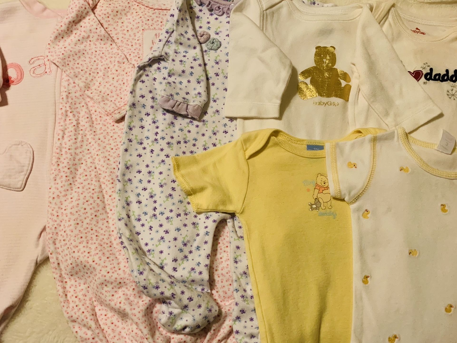 Size 0-3 Months Baby Girl Clothing Bundle