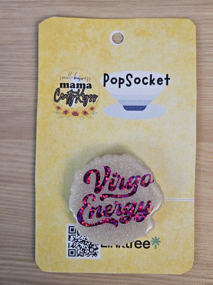 Virgo Energy Popsocket Phone Accessory