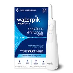New Waterpik Cordless Enhance 3000 Rechargeable Water Flosser