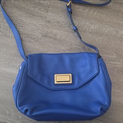 Marc by Marc Jacobs Blue Leather Crossbody Bag