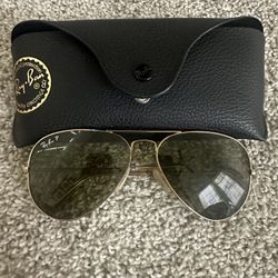 Ray Ban Aviator Polarized Sunglasses  