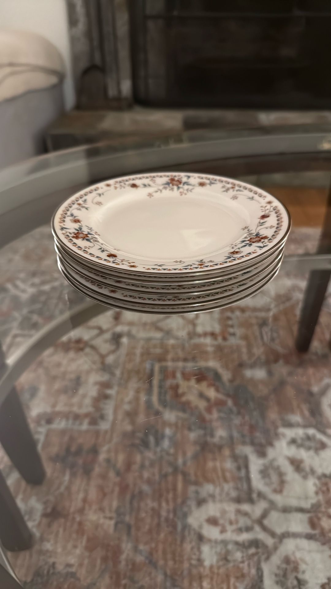 Vintage Noritake Ivory China “Adagio” – Set of 5 Bread/Dessert Plates