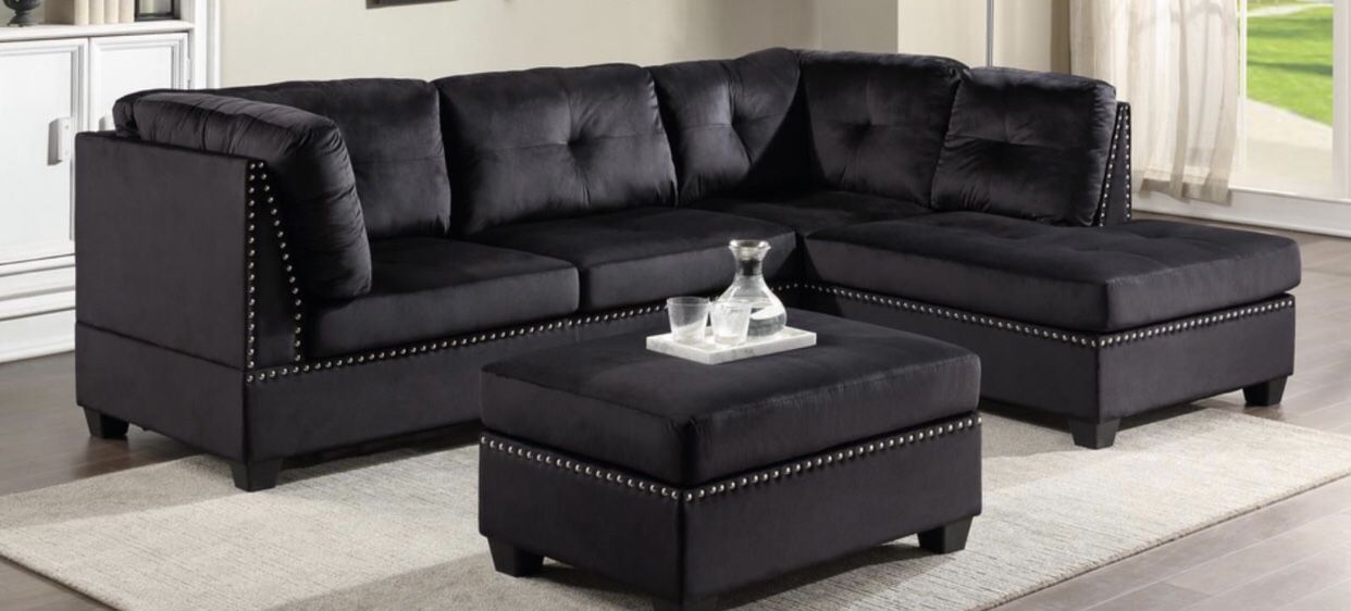 New Sectional With Ottoman /$29 Down 