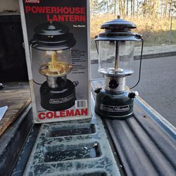 Coleman, 2 mantle gas? powerhouse lantern.