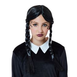 Halloween Costume Wednesday Braided Wig🎃✨️🖤