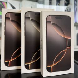 iPhone 16 Pro Max (256gb, 512gb, 1TB Available) Unlocked (Take It Home In Payments/ llévatelo a casa en pagos)