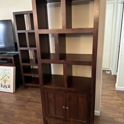 Gorgeous Wood Bookshelves And Tv Stand!!$100 Each Or $250 For All Three