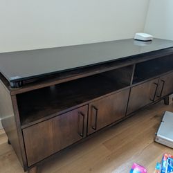 TV Stand With Glass Top