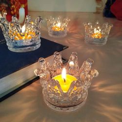 Cute Small Crown Candle Holder $6 Each 
