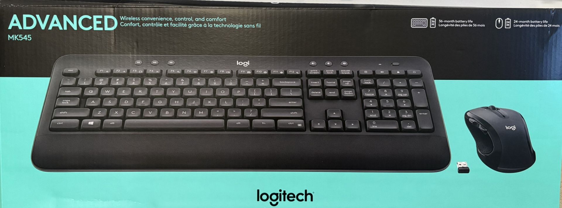 🆕 Logitech MK545 Wireless Keyboard & Mouse Combo - Open Box, Never Used!