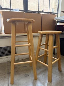 2 Wooden Stools