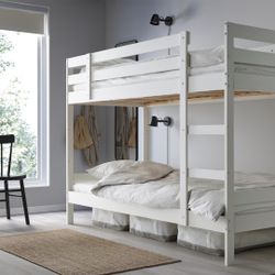 IKEA MYDAL Bunk Bed Frame, Twin, White