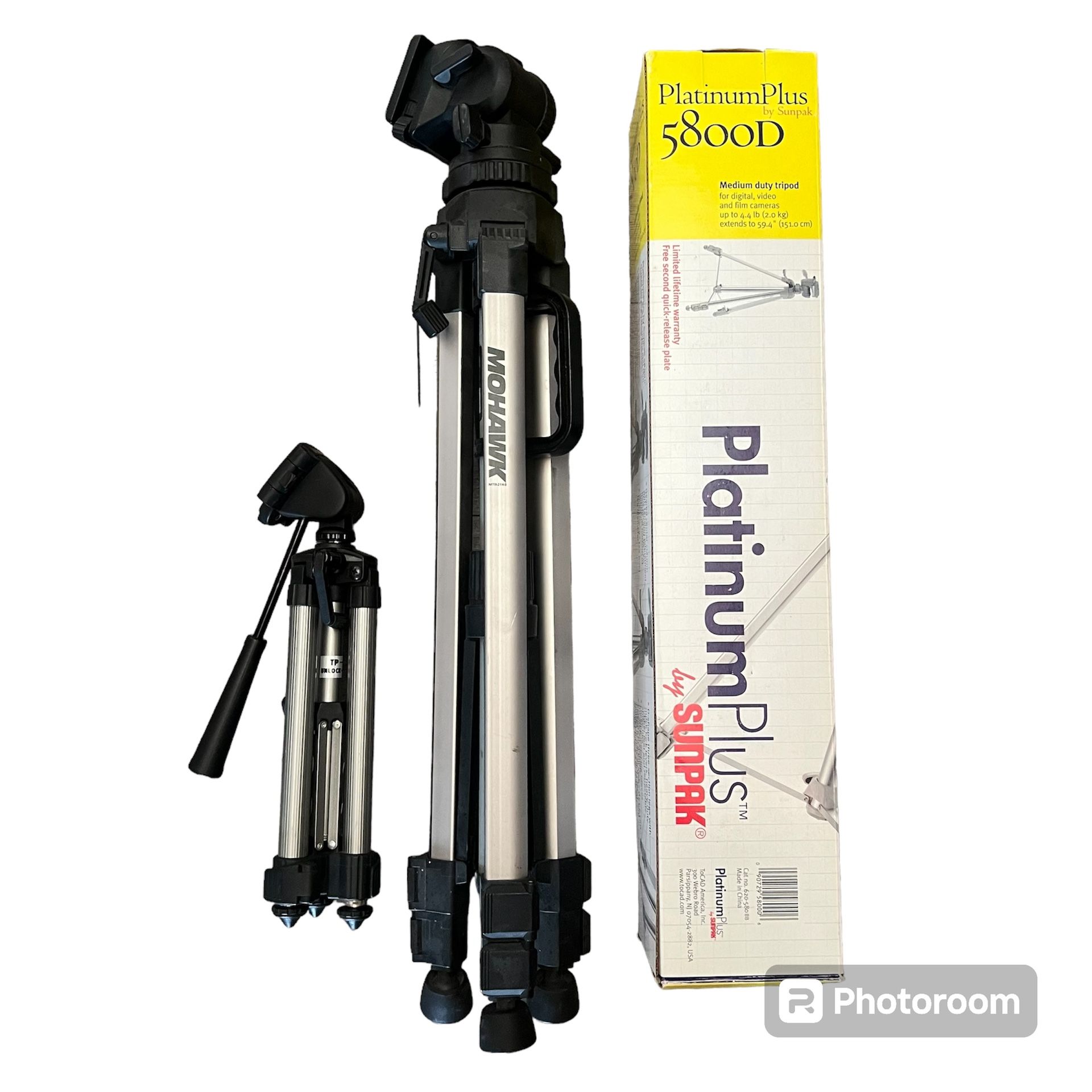 3 Tripods Large to Small-In great shape to Unused