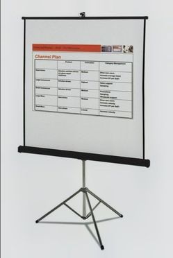 Quartet Portable Tripod Projection Screen