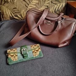 Coach purse And Wallet Combo 