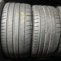PAIR OF TIRE 245 35 19 MICHELIN 85% LIFE