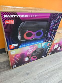 Jbl party box club 120 With Wireless Mic 🎤 bundle