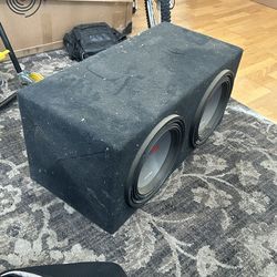 Alpine type r’s x2 12 inch subwoofers with secluded box