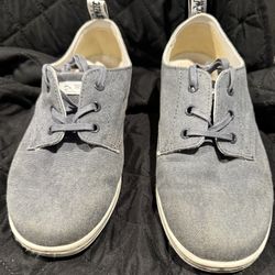 Dr. Martens Callum Linen Upper Sneaker Shoes Men 9 Women 10 Gray Air Wair Casual
