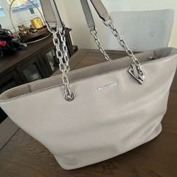 Michael Kors Large Grey Tote Handbag

