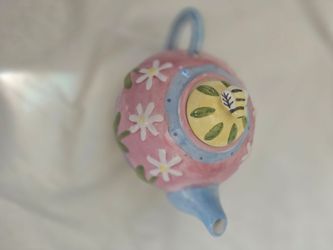 Oneida Bumble Bee Daisy Country Bouquet Teapot Hand Painted country decor