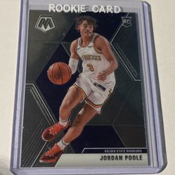 Jordan Poole Rookie Card 2019-20 Mosaic Basketball #228 Warriors Thumbnail
