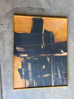 Abstract Wall Art in Gold Frame