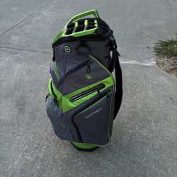 Datrek IDS Golf Bag Gray And Neon Green