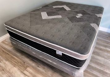 Full Oasis Thermal Comfort Europillow Top 12inch Matres Andboxspring!!