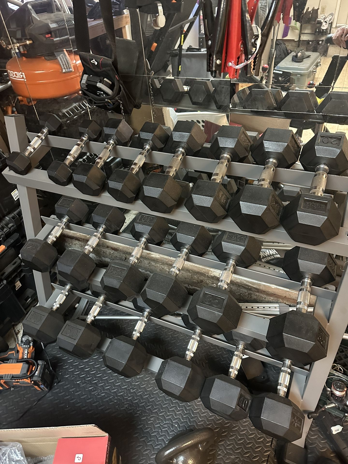 XMark 5-50lb Dumbbell Set