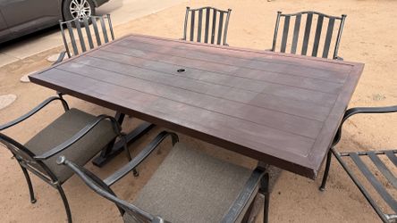 aluminum table set