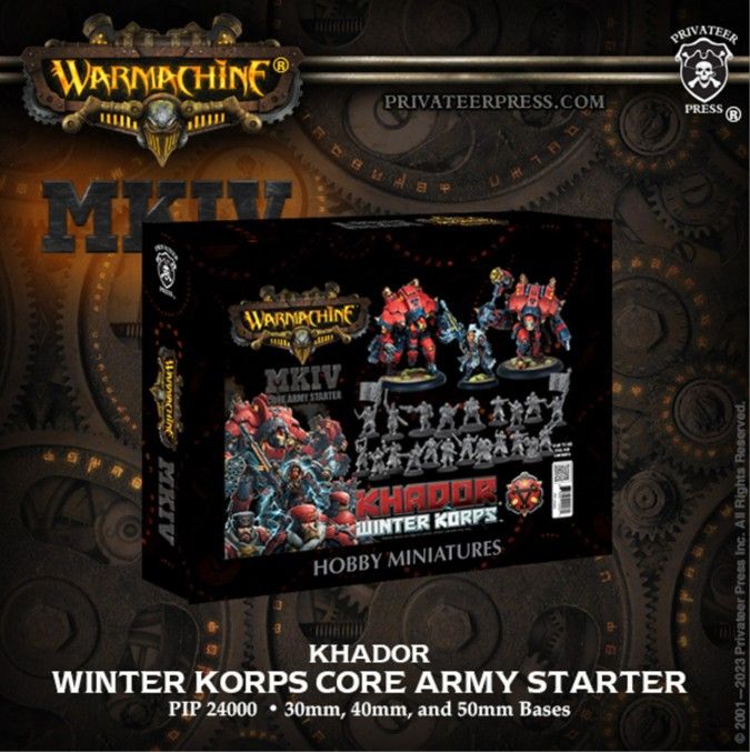 Warmachine Winter Korps Core Army Starter Set NEW With Magnets