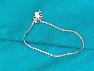 Silver Snake Chain Bracelet Slender Herringbone Style Dainty Minimalist Jewelry