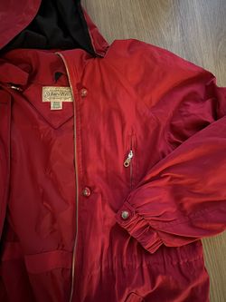 Authentic St. John’s Bay Rain Jacket Red)