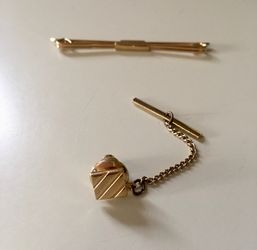 TIE CLIP AND TIE PIN SET