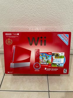 Nintendo Wii 25th Anniversary Red Console Bundle