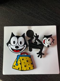 New Set of 3 Felix The Cat Pins